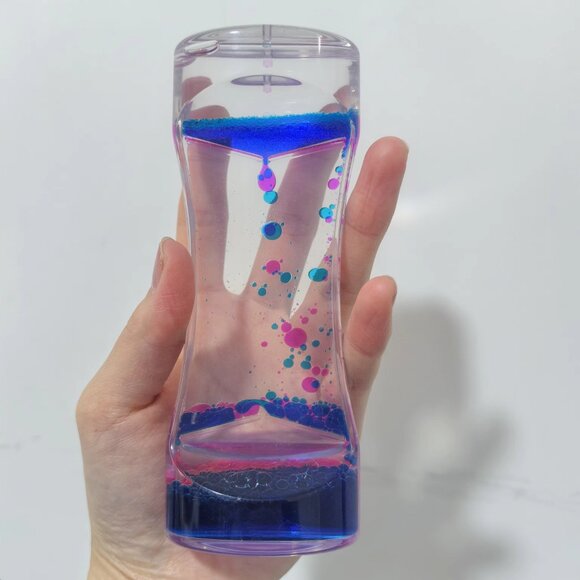 Liquid Motion Bubbler Timer Hourglass Liquid Bubbler Sensory Toys(3 Pack) - Picture 10 of 12